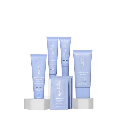 De HydroPeptide Glow Like a rpo set bevat 5 uiterst effecteive verhelderende formules om een zichtbare gloed te bereiken hydropeptide-holiday-glow-like-a-pro-kit