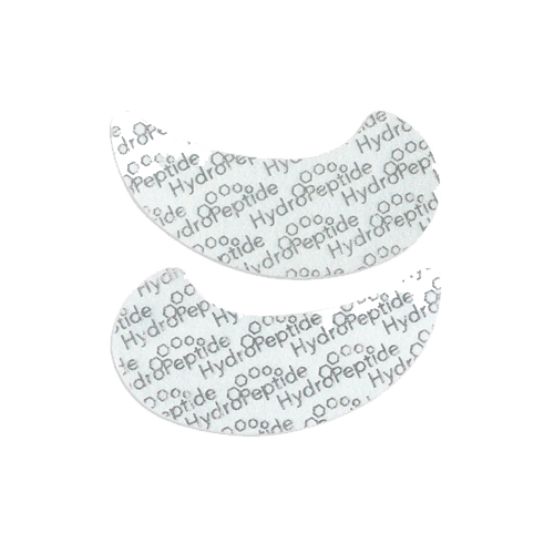 Twee losse HydroPeptide Polypeptide Collagen Eyepads met print