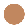 Een egale ronde staalkaart met de bronzen tint van de Marc Inbane SPF50 setting mist