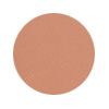Een ronde swatch van de donkere foundation poeder tint.