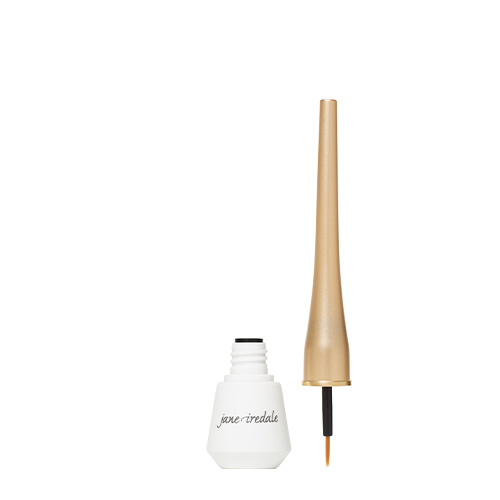Jane Iredale Liquid Eyeliner geopend met fijne applicator kwast in de kleur Black.