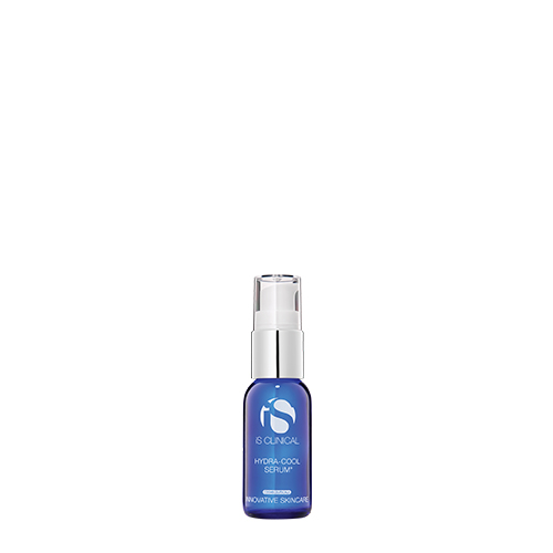 Blauw glazen flacon met pompje van iS Clinical Hydra-Cool Serum 15ml