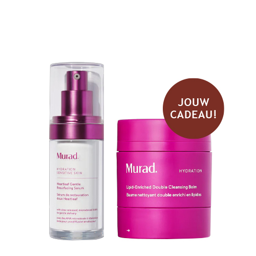 Murad Heartleaf Gentle Resurfacing Serum met een gratis Lipid Enriched Double Cleansing Balm als cadeau