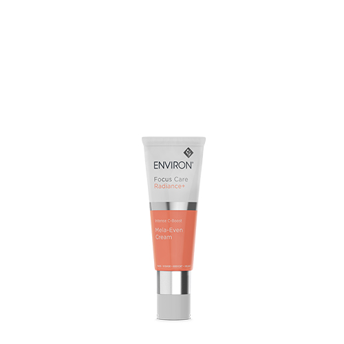 Productfoto van een 25ml tube Environ Focus Care Radiance+ Intense C-Boost Mela-Even Cream op een witte achtergrond.
