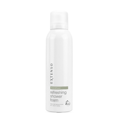 Vrijstaande productfoto van de gesloten flacon Extenso Refreshing Shower Foam