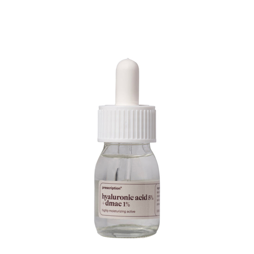Flesje prescription hyaluronic acid 5 procent en dmae 1 procent met witte dop en pipet
