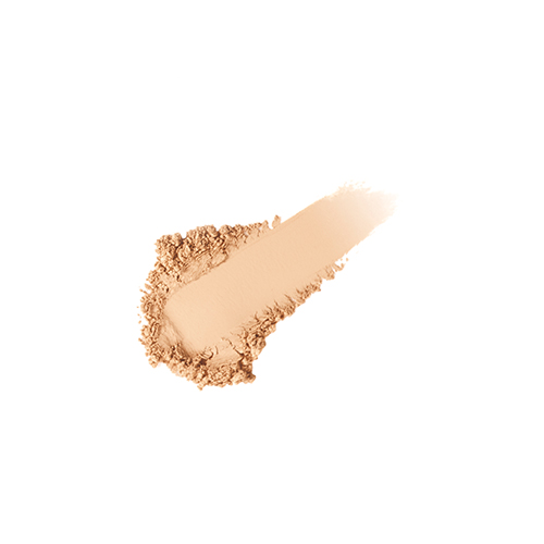 Jane Iredale poeder textuur en kleurstaart swatch in nude tint